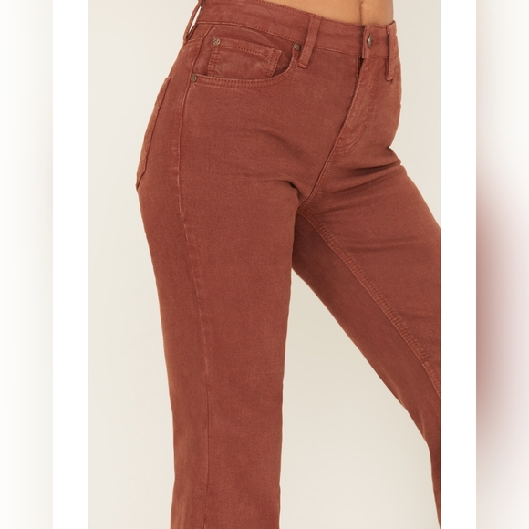 Shyanne Women's High Rise Tulip Hem Super Flare Jeans 26x32 Western Bell Bottom - Picture 4 of 10